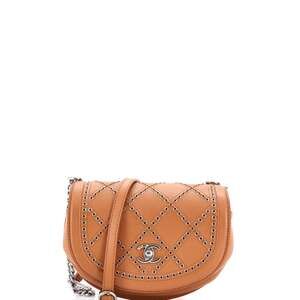 Chanel Coco Eyelets Round Flap Bag #242874C38B
